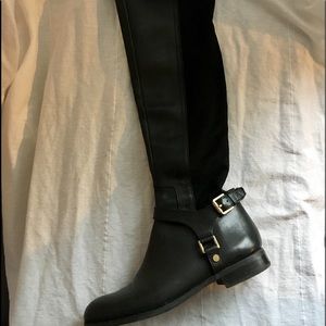 Knee high black boots